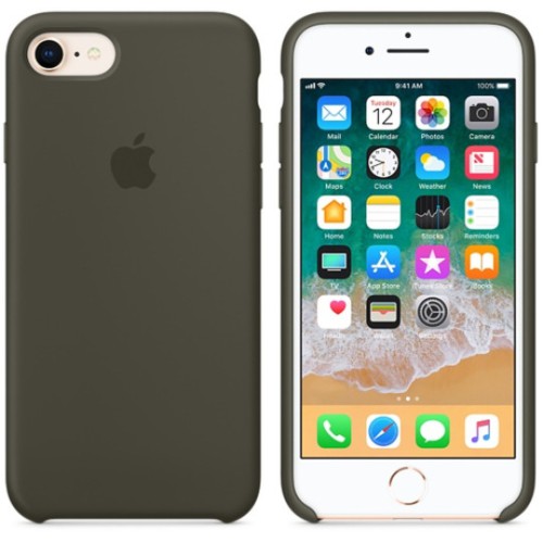  Apple Silicone case iPhone 8/7 DARK Olive